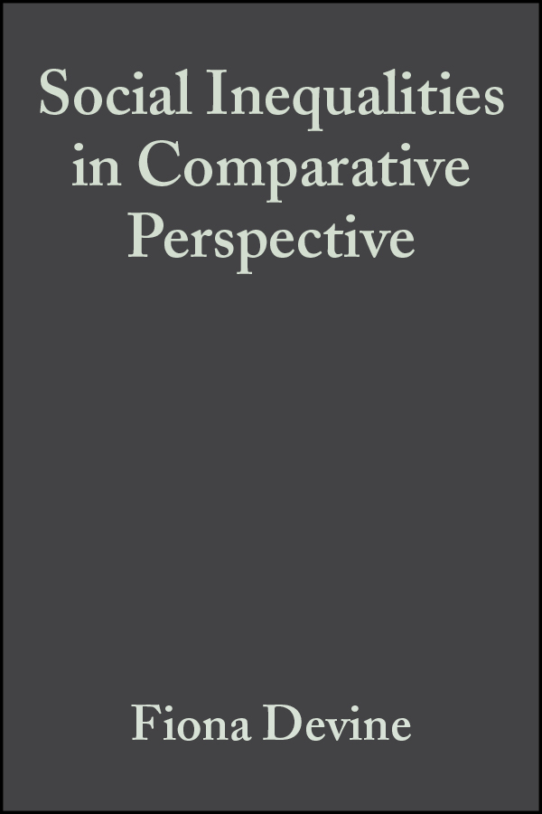 Обложка книги «Social Inequalities in Comparative Perspective»
