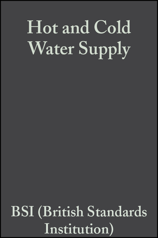Обложка книги «Hot and Cold Water Supply»