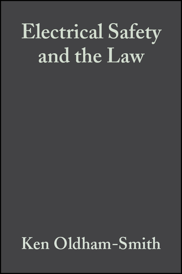 Обложка книги «Electrical Safety and the Law»