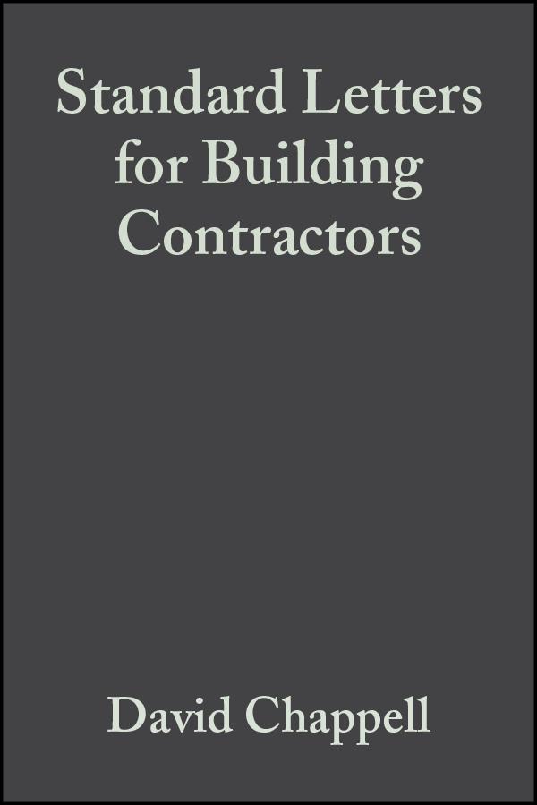 Обложка книги «Standard Letters for Building Contractors»