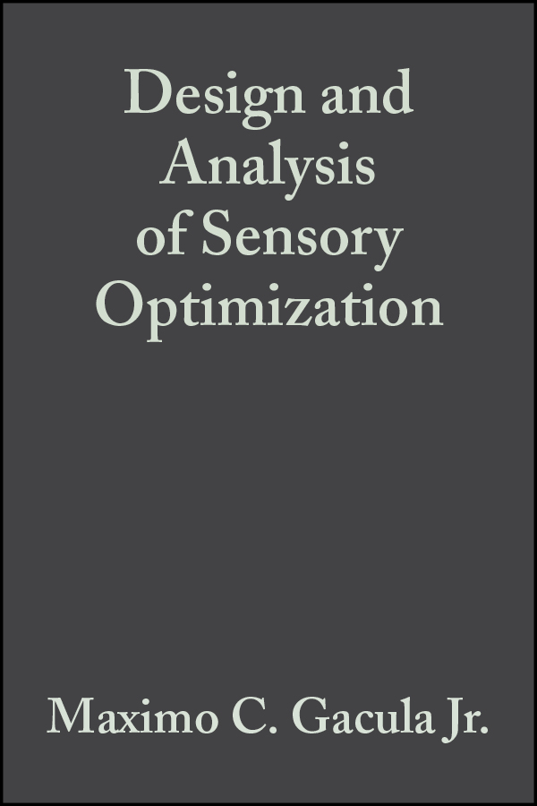 Обложка книги «Design and Analysis of Sensory Optimization»