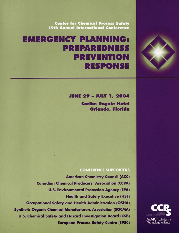 Обложка книги «Center for Chemical Process Safety - 19th Annual International Conference»