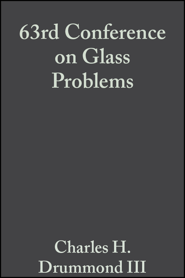 Обложка книги «63rd Conference on Glass Problems»