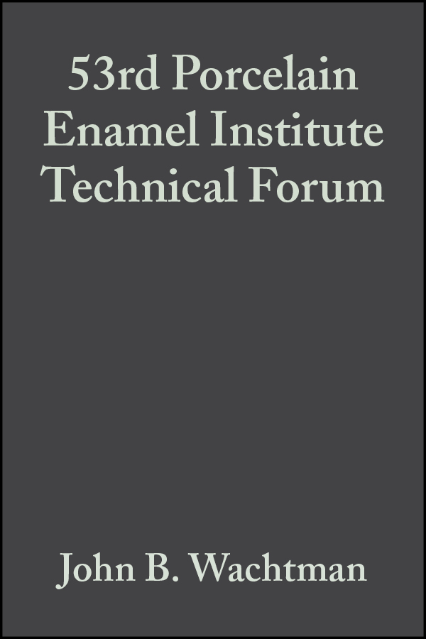 Обложка книги «53rd Porcelain Enamel Institute Technical Forum»