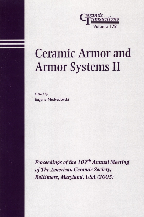 Обложка книги «Ceramic Armor and Armor Systems II»