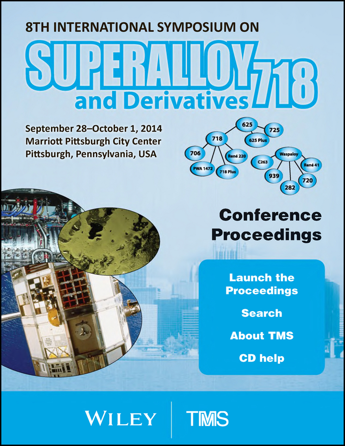 Обложка книги «Proceedings of the 8th International Symposium on Superalloy 718 and Derivatives»