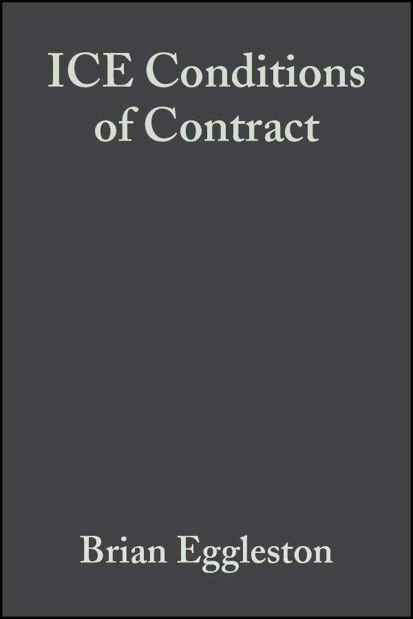 Обложка книги «ICE Conditions of Contract»