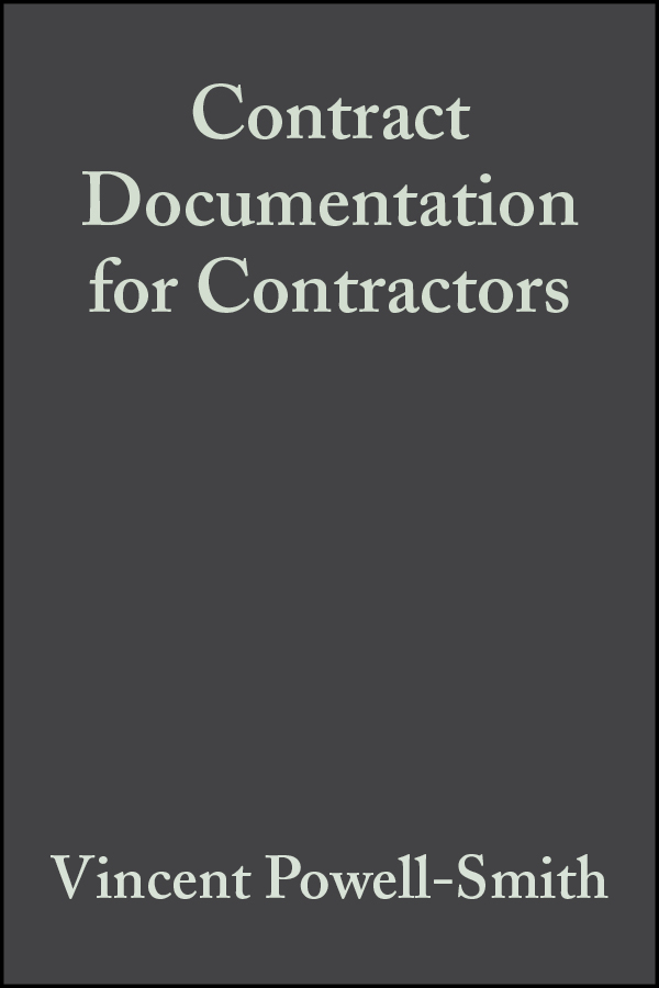 Обложка книги «Contract Documentation for Contractors»