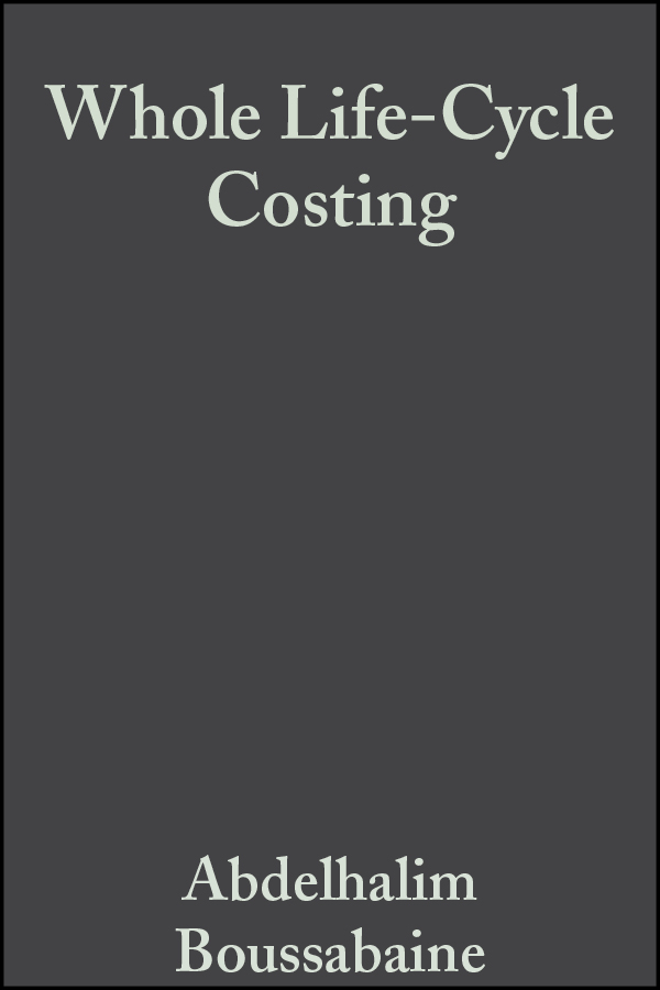 Обложка книги «Whole Life-Cycle Costing»