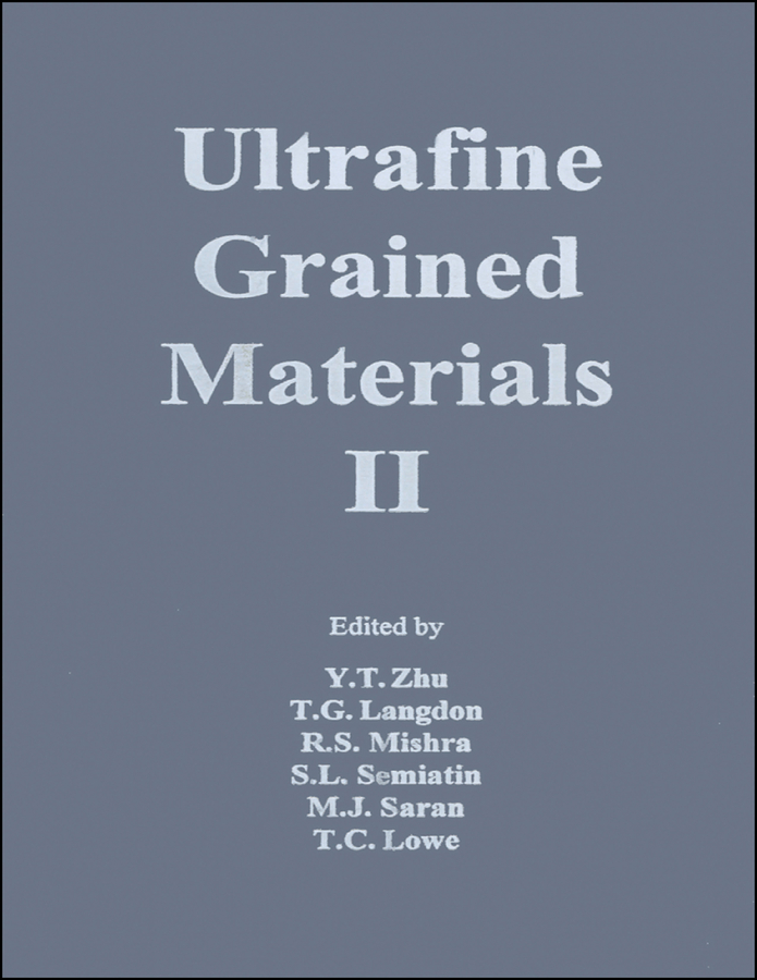 Обложка книги «Ultrafine Grained Materials II»
