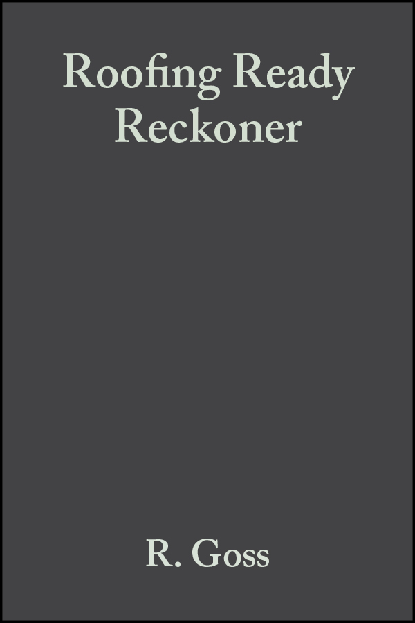 Обложка книги «Roofing Ready Reckoner»