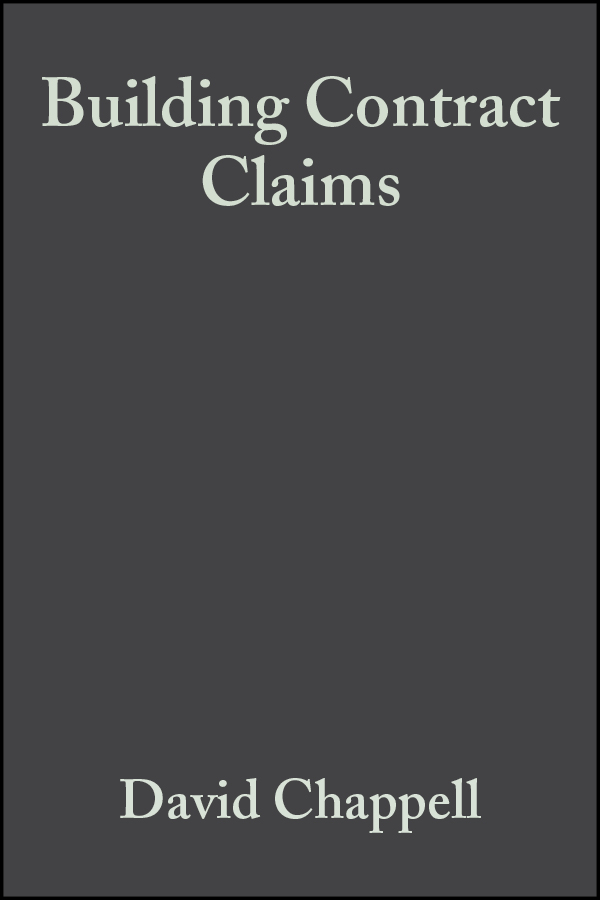 Обложка книги «Building Contract Claims»