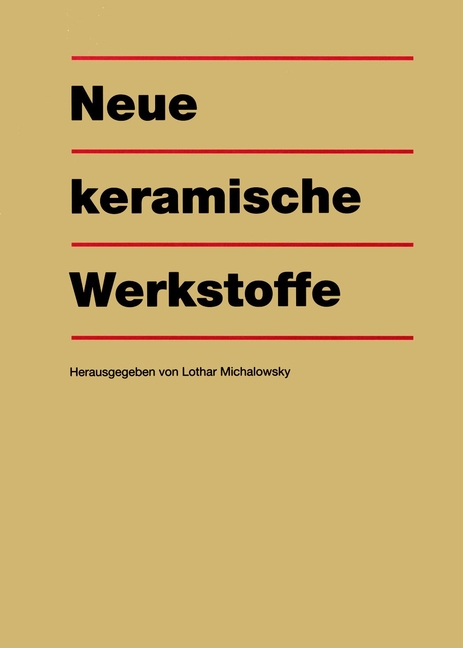 Обложка книги «Neue keramische Werkstoffe»