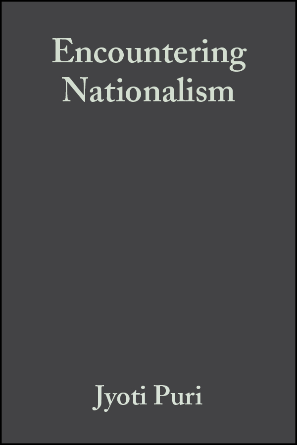 Обложка книги «Encountering Nationalism»
