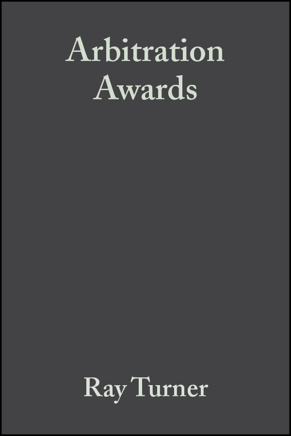 Обложка книги «Arbitration Awards»