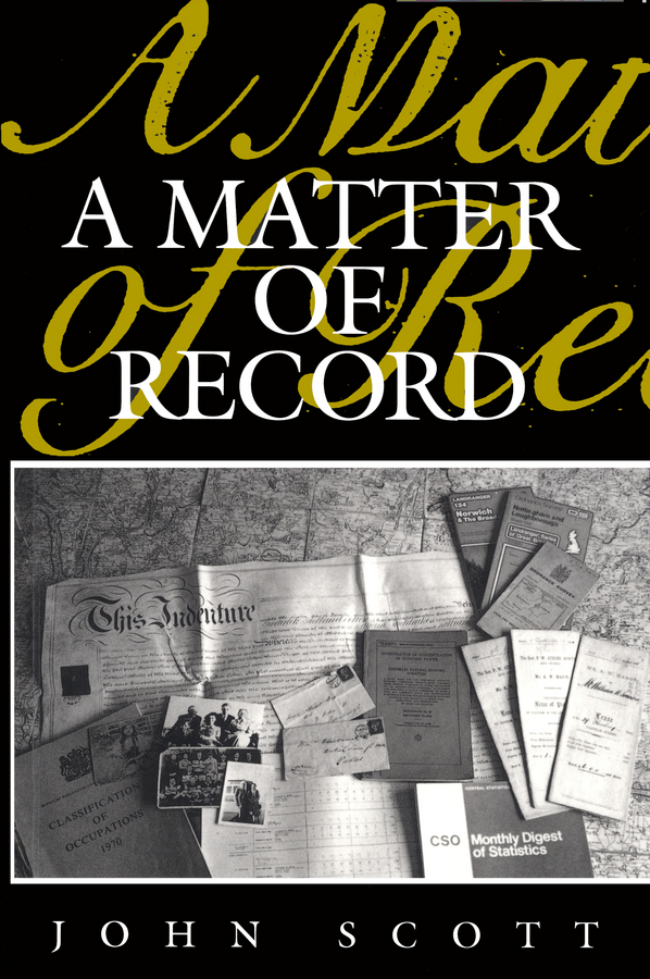 Обложка книги «A Matter of Record»