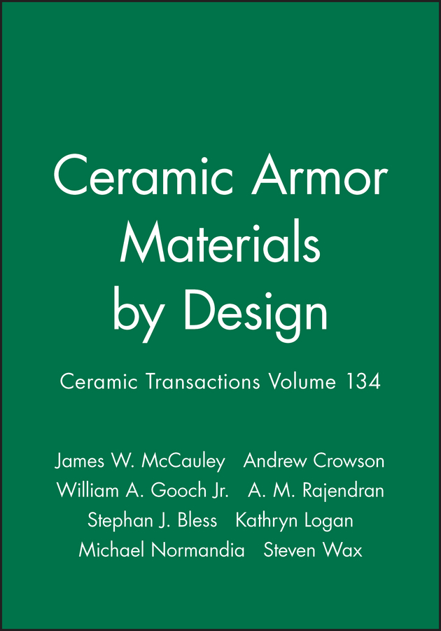 Обложка книги «Ceramic Armor Materials by Design»
