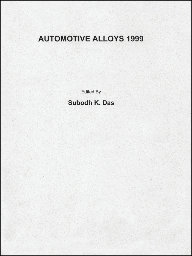 Обложка книги «Automotive Alloys 1999»