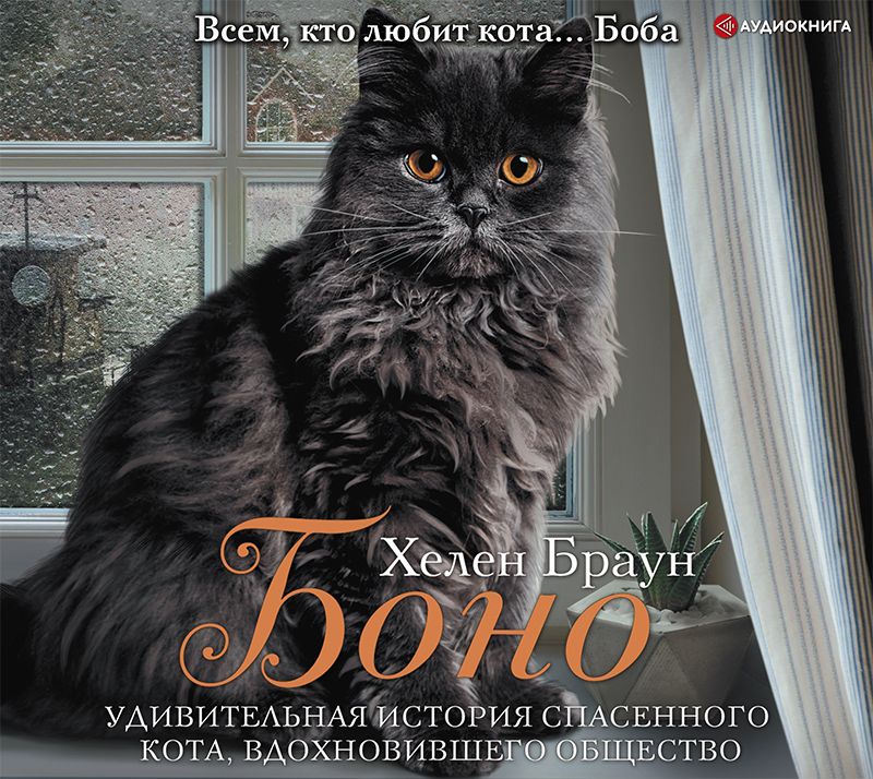 Обложка книги «Боно. Удивительная история спасенного кота, вдохновившего общество»