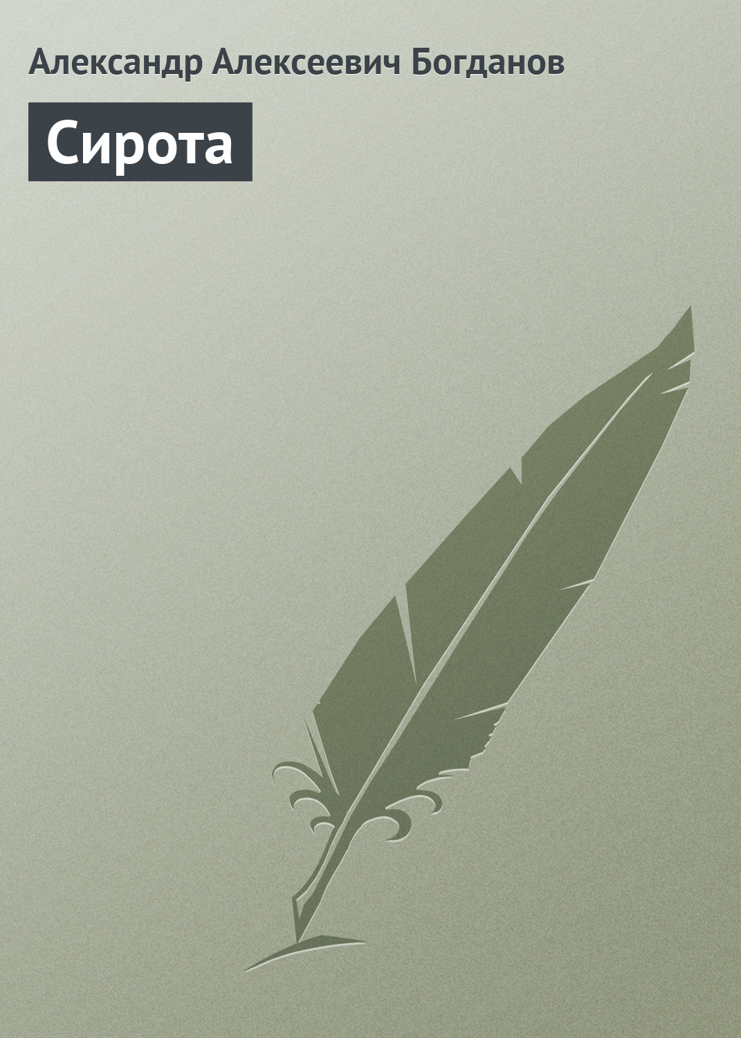 Обложка книги «Сирота»
