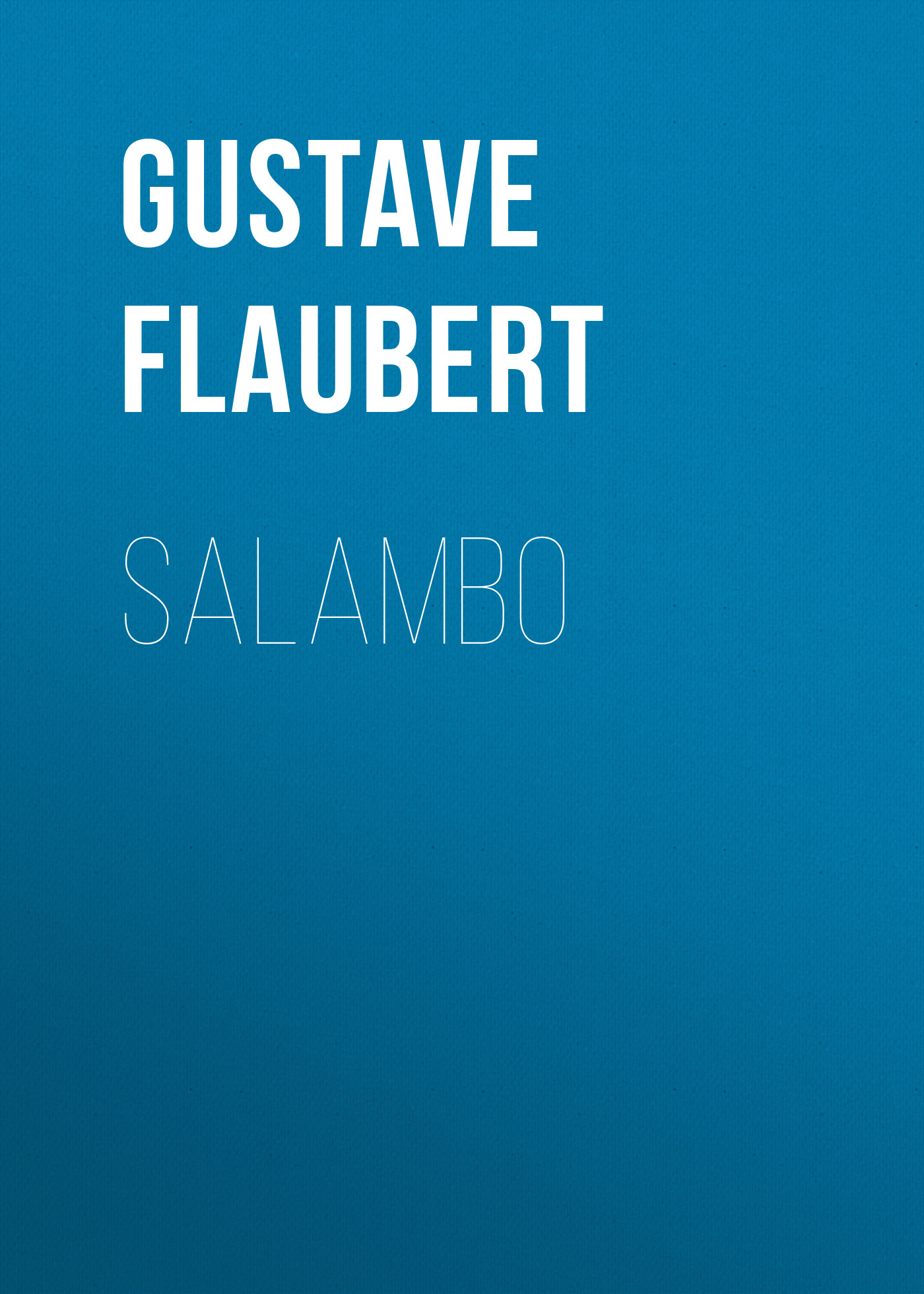Обложка книги «Salambo»