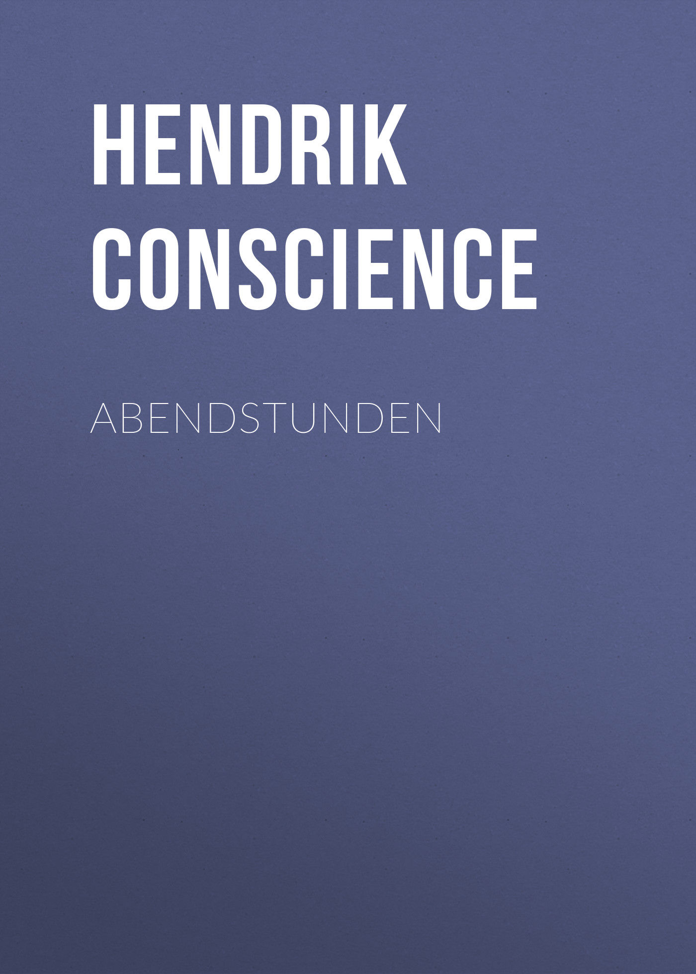 Обложка книги «Abendstunden»