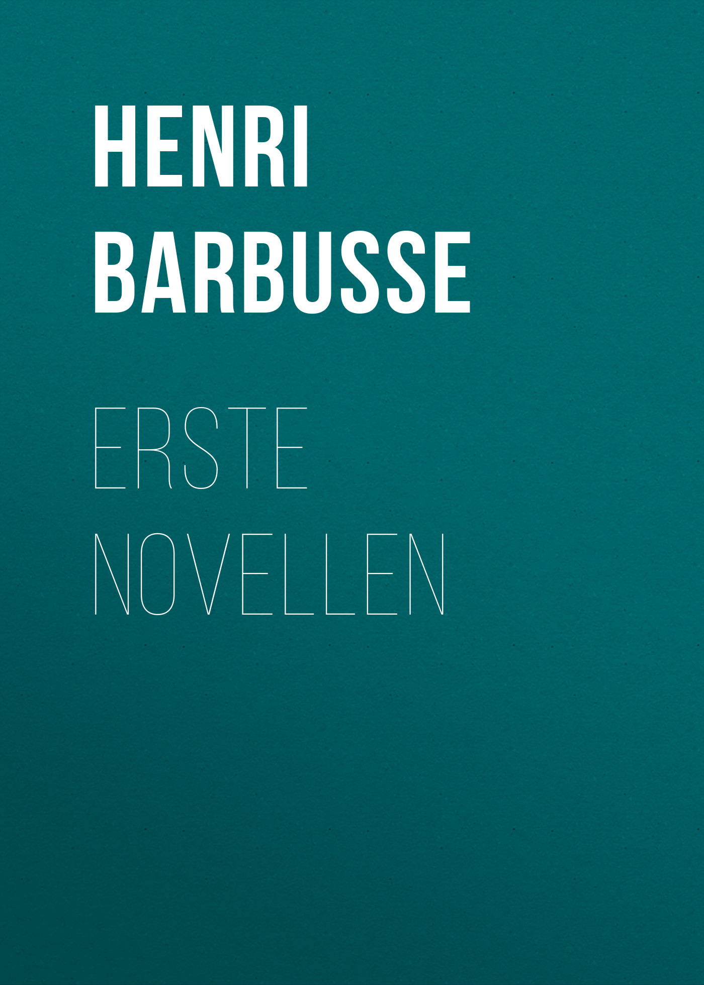 Обложка книги «Erste Novellen»