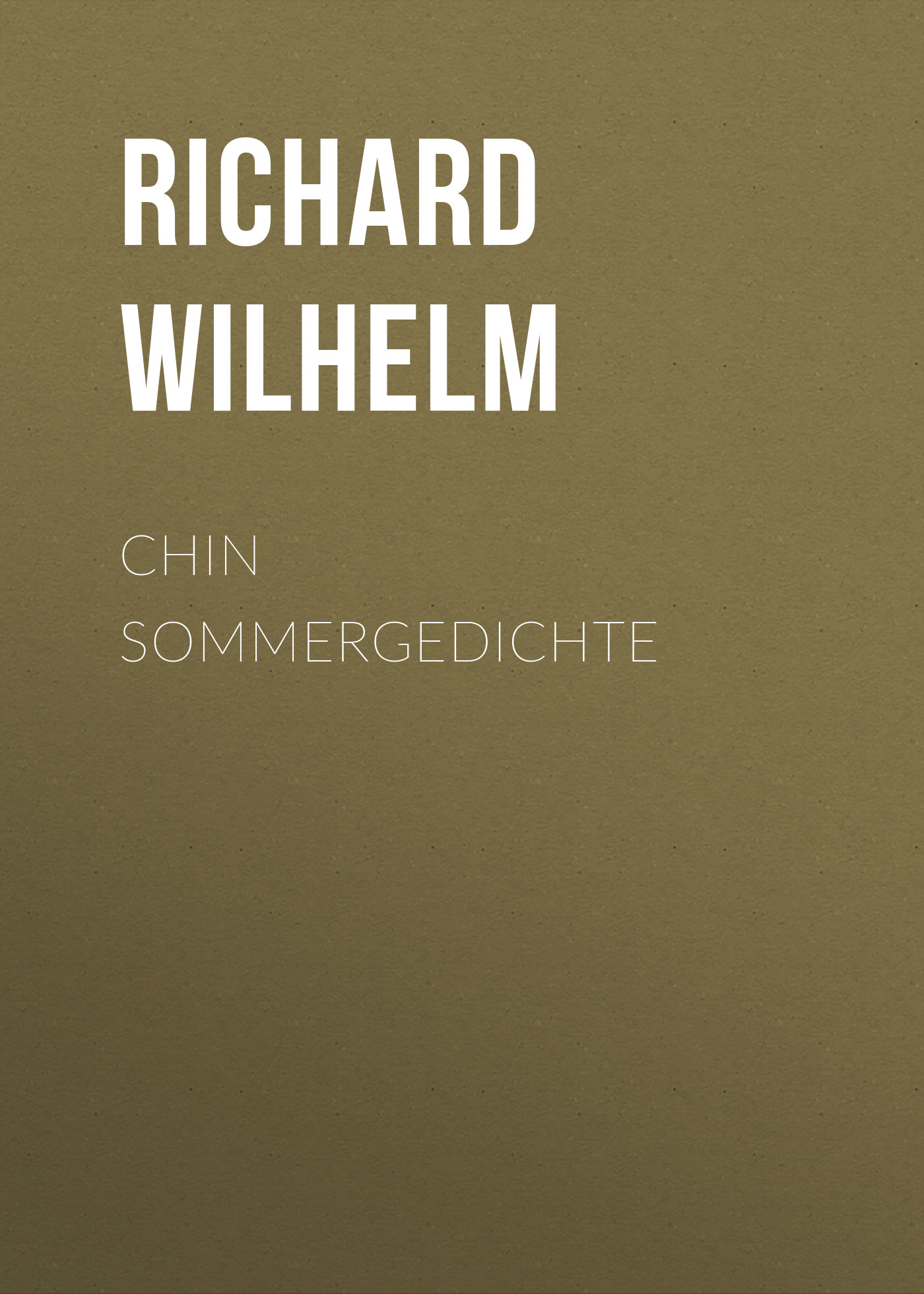 Обложка книги «Chin Sommergedichte»