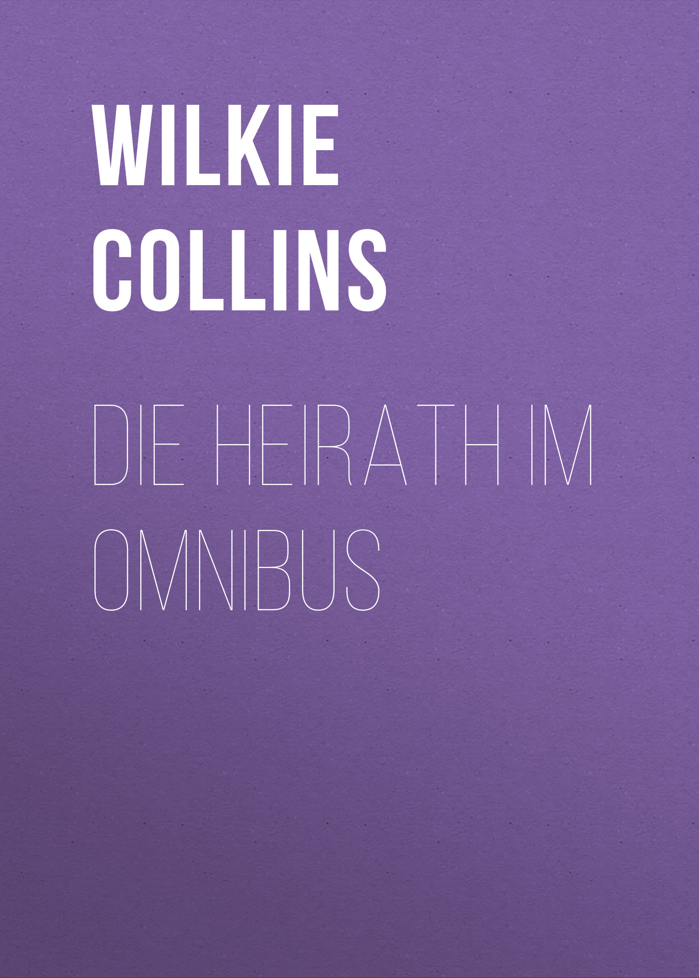 Обложка книги «Die Heirath im Omnibus»