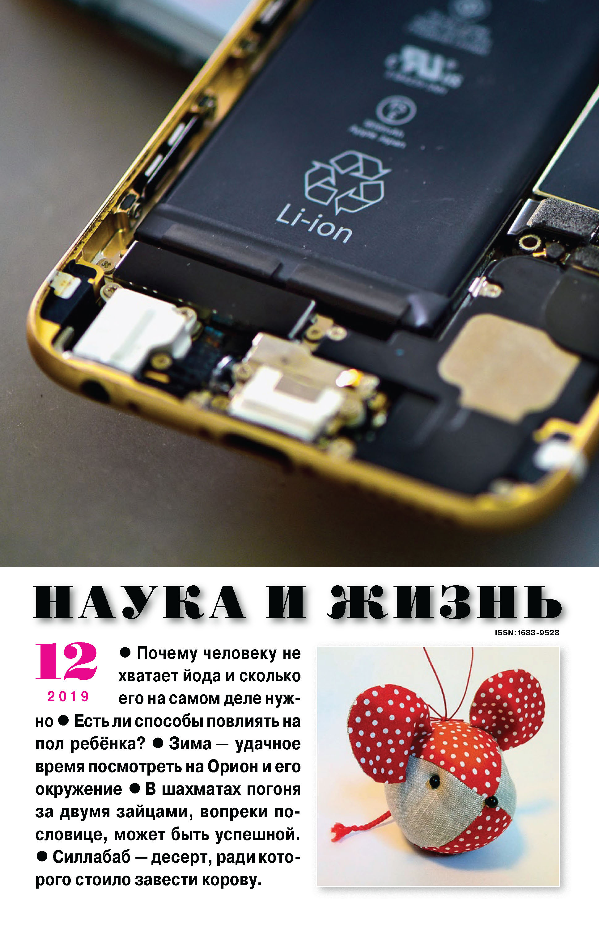 Обложка книги «Наука и жизнь №12/2019»