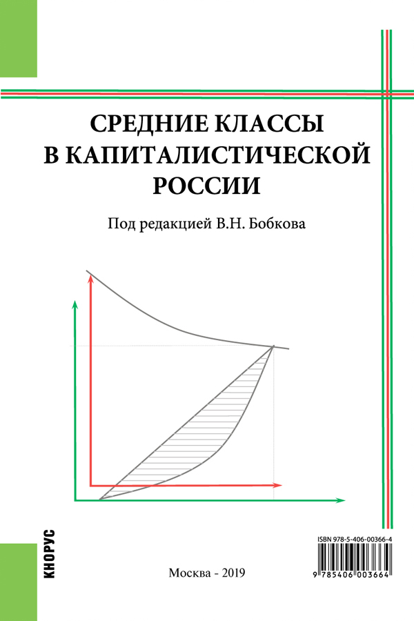 Обложка книги «Средние классы в капиталистической России. (Бакалавриат, Магистратура). Монография.»