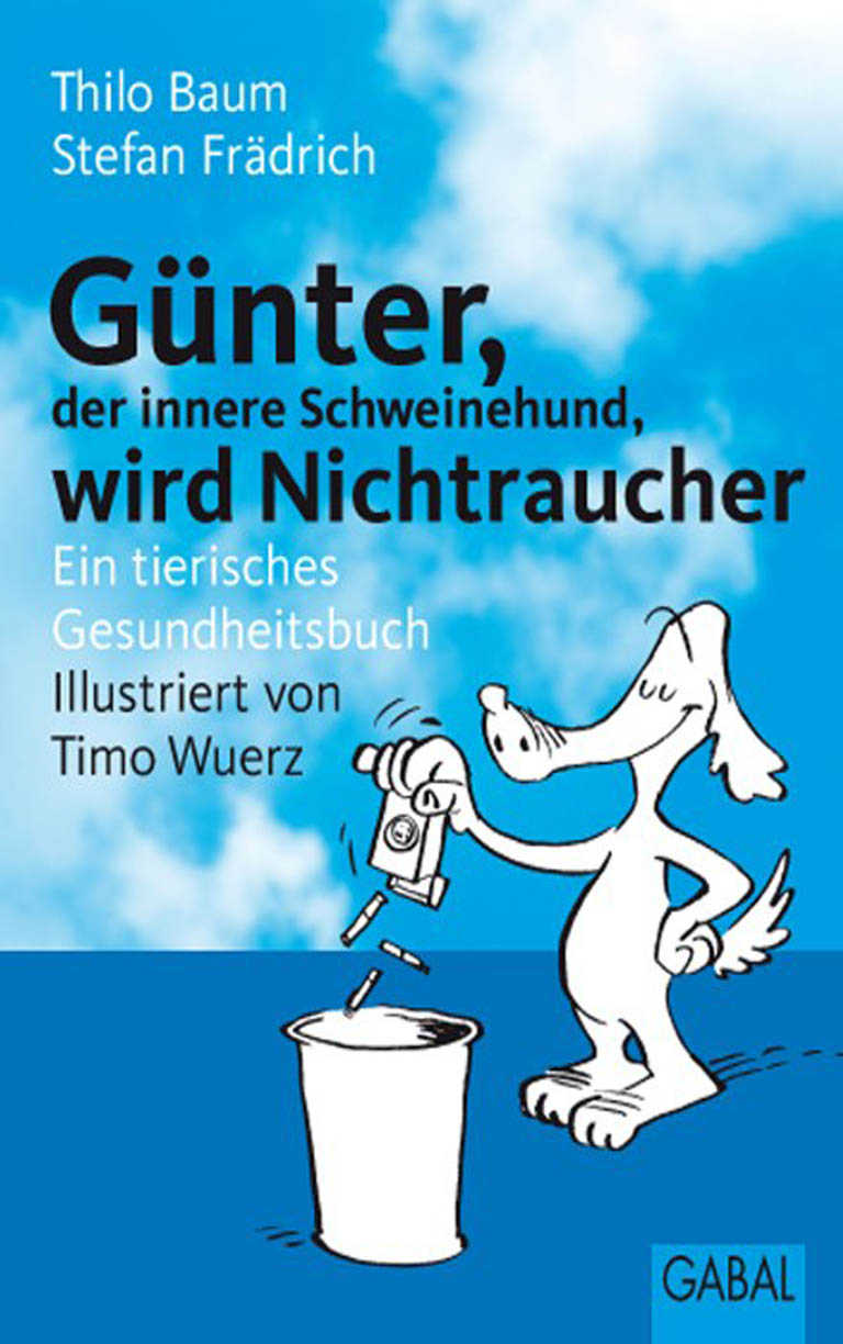 Обложка книги «Günter, der innere Schweinehund, wird Nichtraucher»
