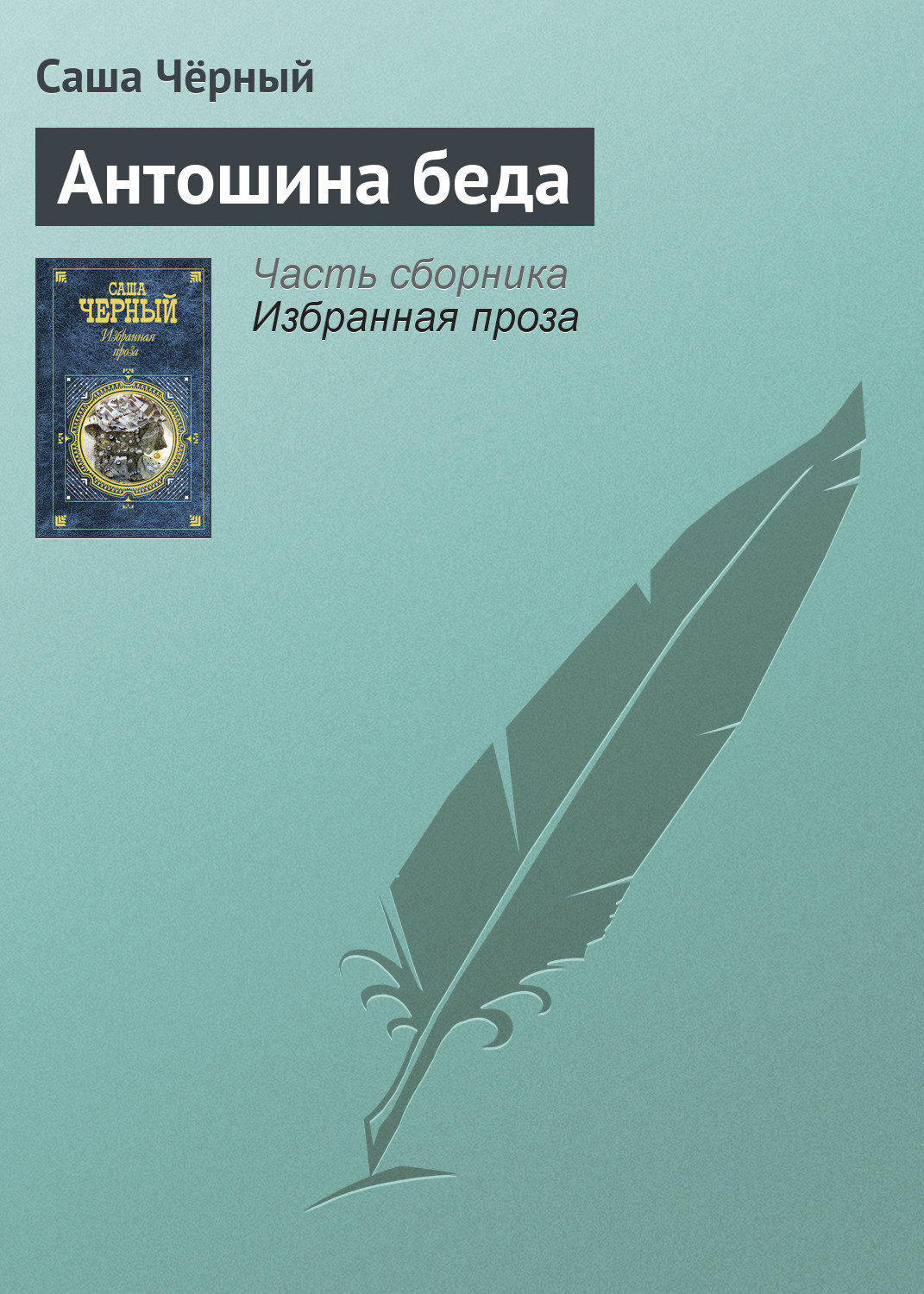 Обложка книги «Антошина беда»
