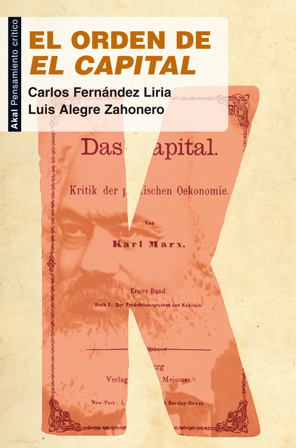 Обложка книги «El orden de 'El Capital'»
