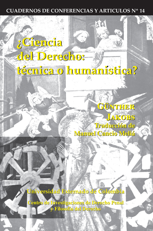 Обложка книги «Ciencia del derecho: Técnica o humanística»