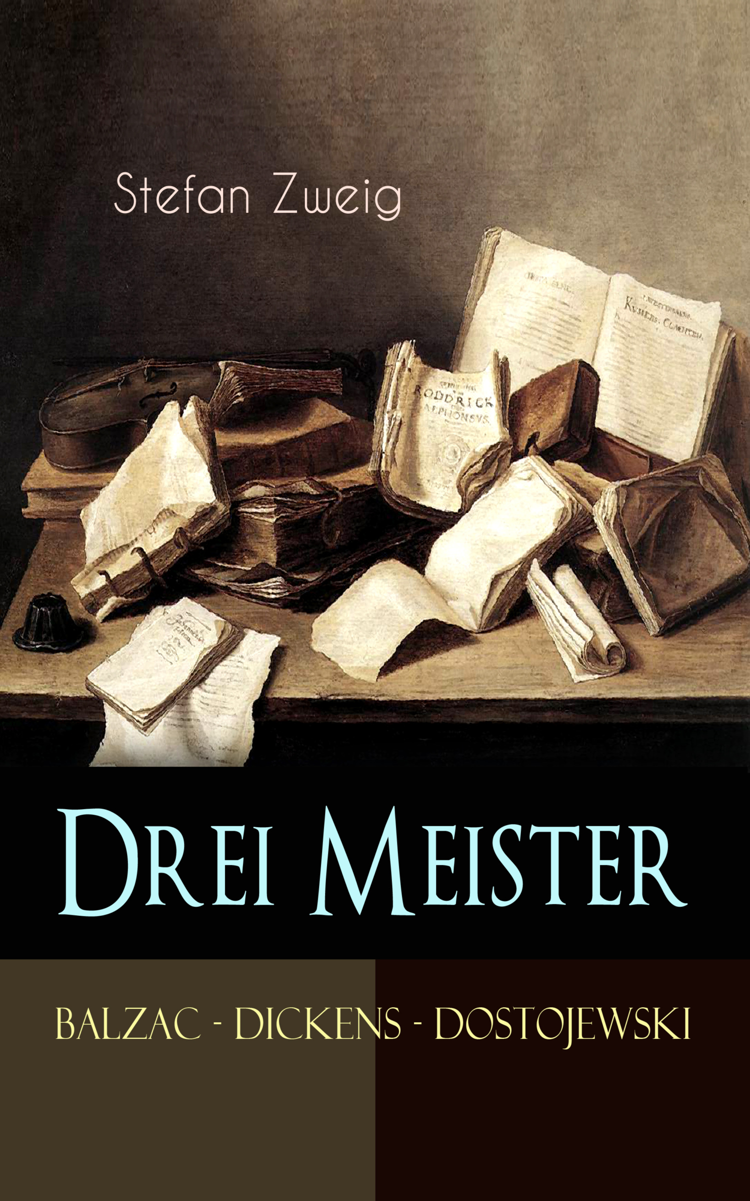 Обложка книги «Drei Meister. Balzac – Dickens – Dostojewski»