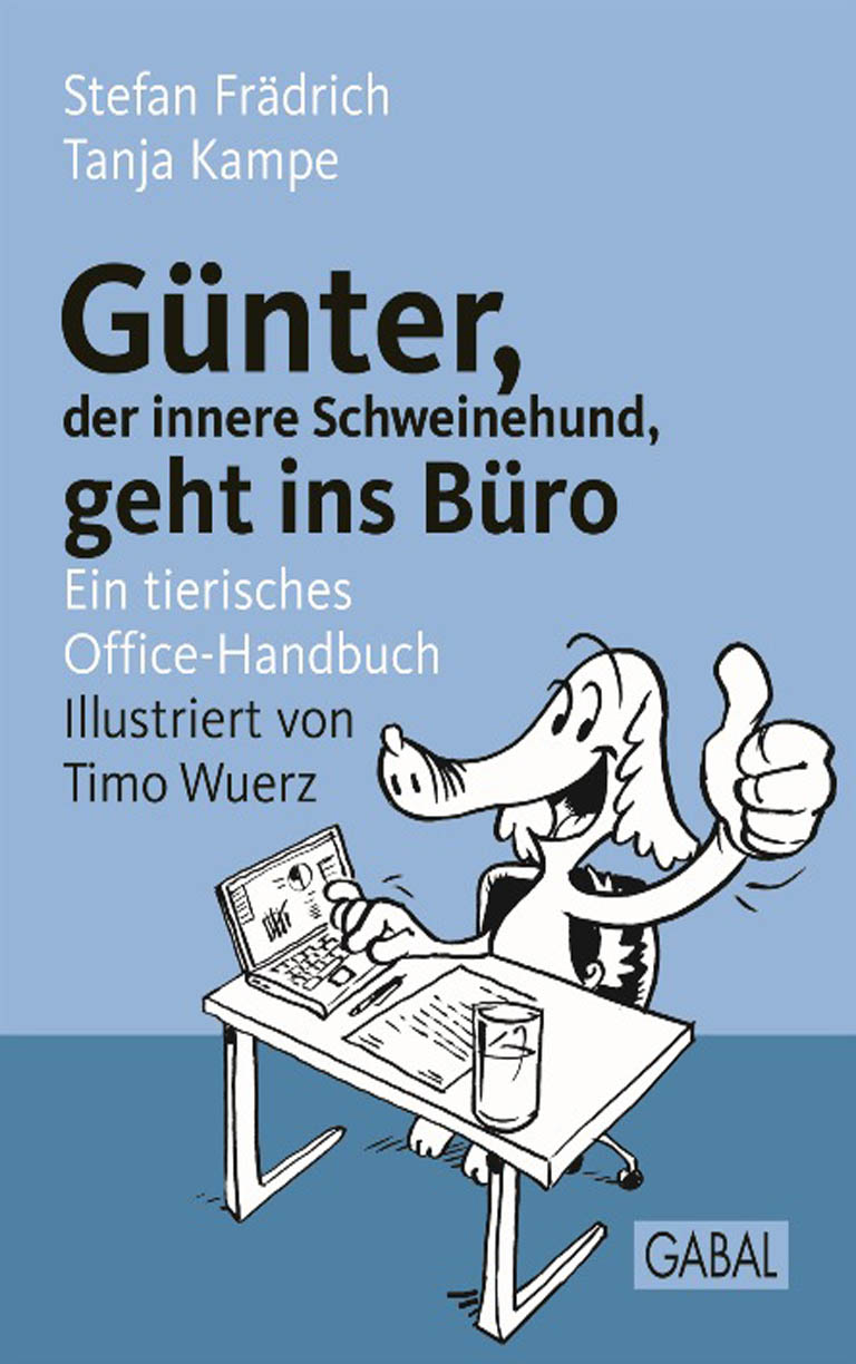 Обложка книги «Günter, der innere Schweinehund, geht ins Büro»