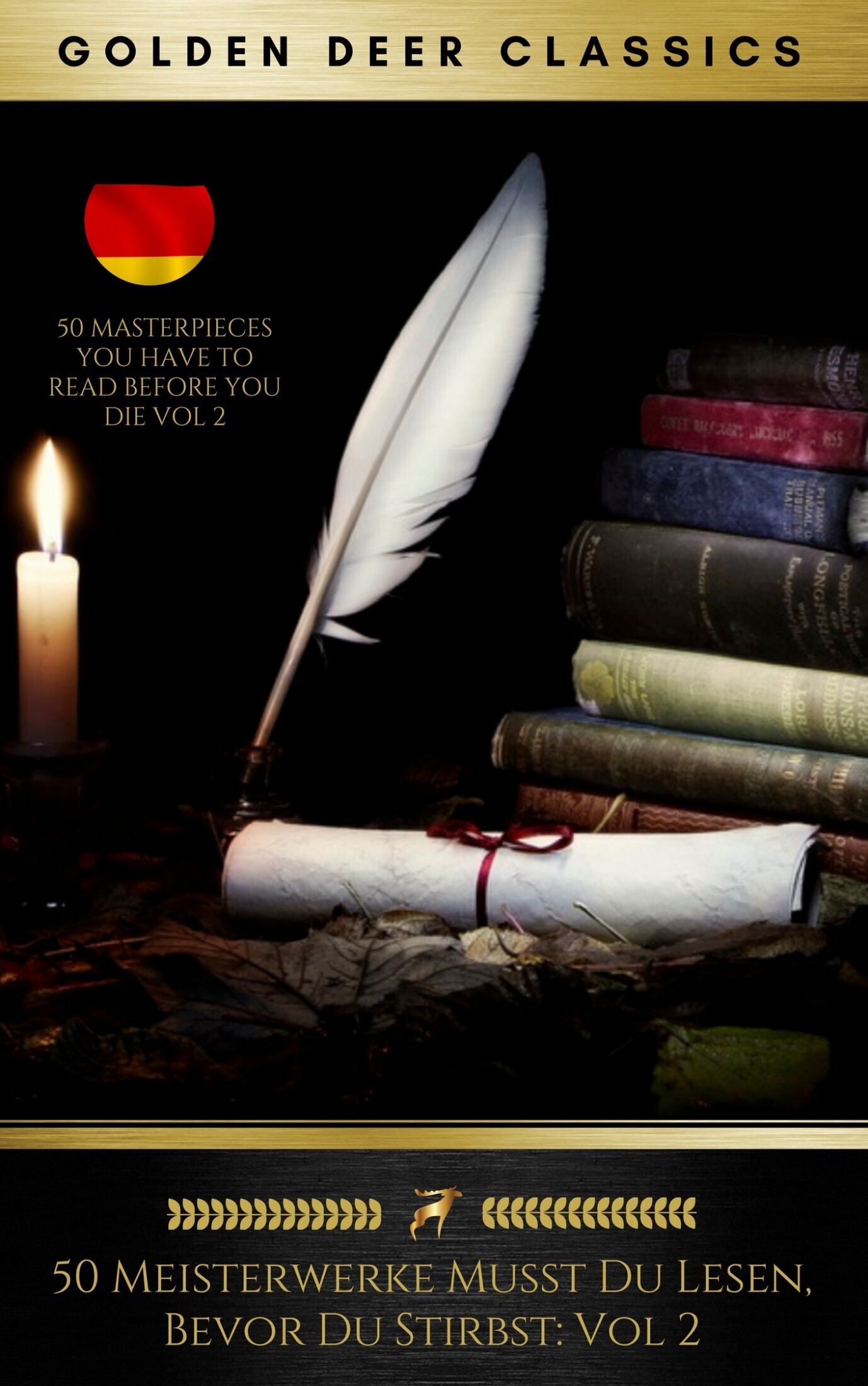 Обложка книги «50 Meisterwerke Musst Du Lesen, Bevor Du Stirbst: Vol. 2 (Golden Deer Classics)»