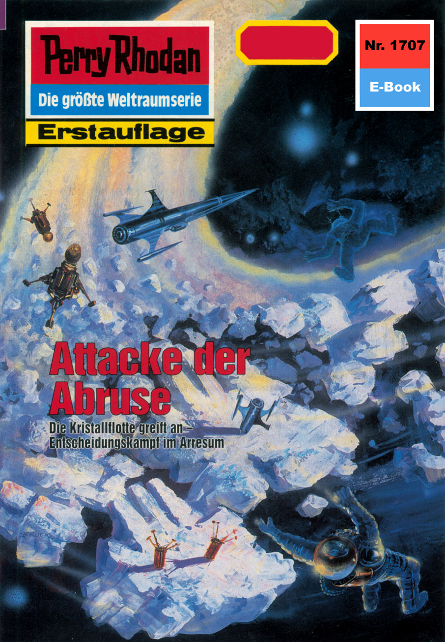 Обложка книги «Perry Rhodan 1707: Attacke der Abruse»