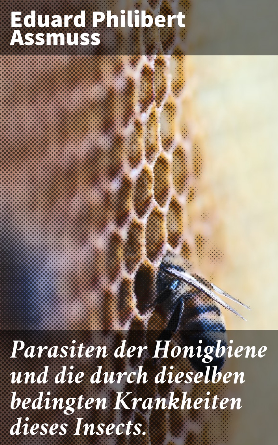 Обложка книги «Parasiten der Honigbiene und die durch dieselben bedingten Krankheiten dieses Insects.»