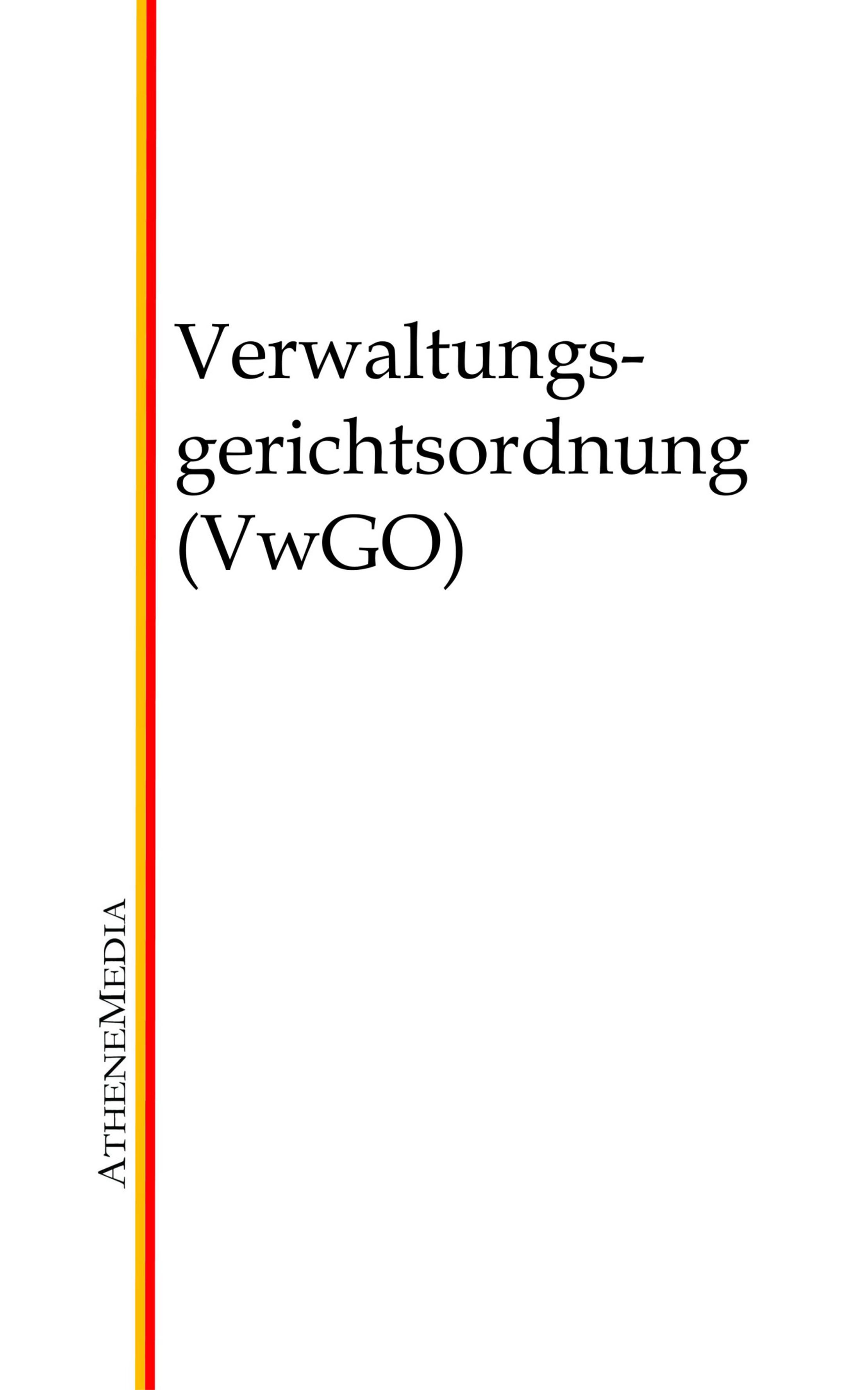Обложка книги «Verwaltungsgerichtsordnung (VwGO)»