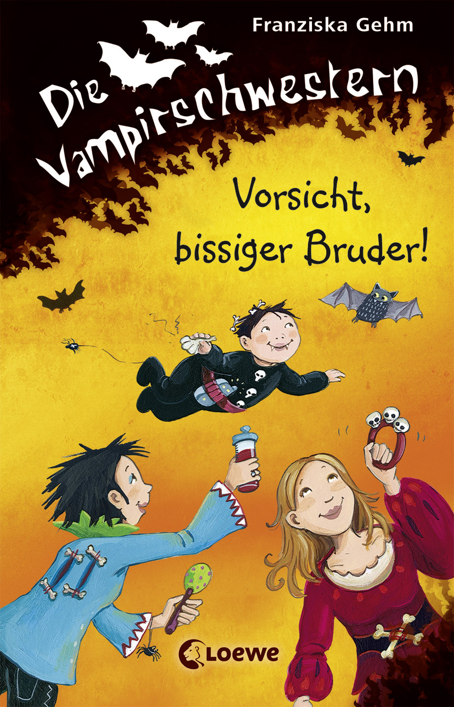 Обложка книги «Die Vampirschwestern – Vorsicht, bissiger Bruder!»