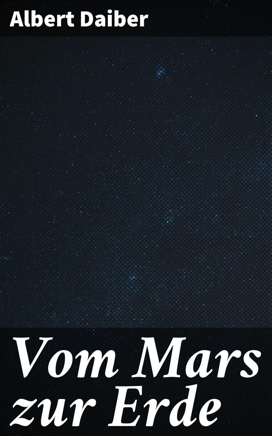 Обложка книги «Vom Mars zur Erde»