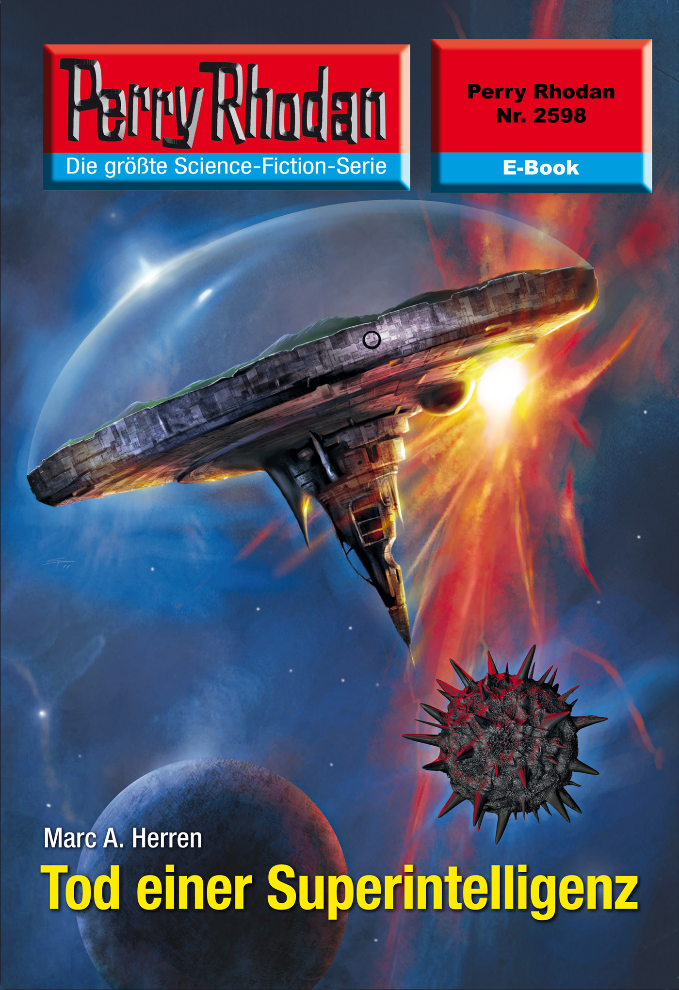 Обложка книги «Perry Rhodan 2598: Tod einer Superintelligenz»