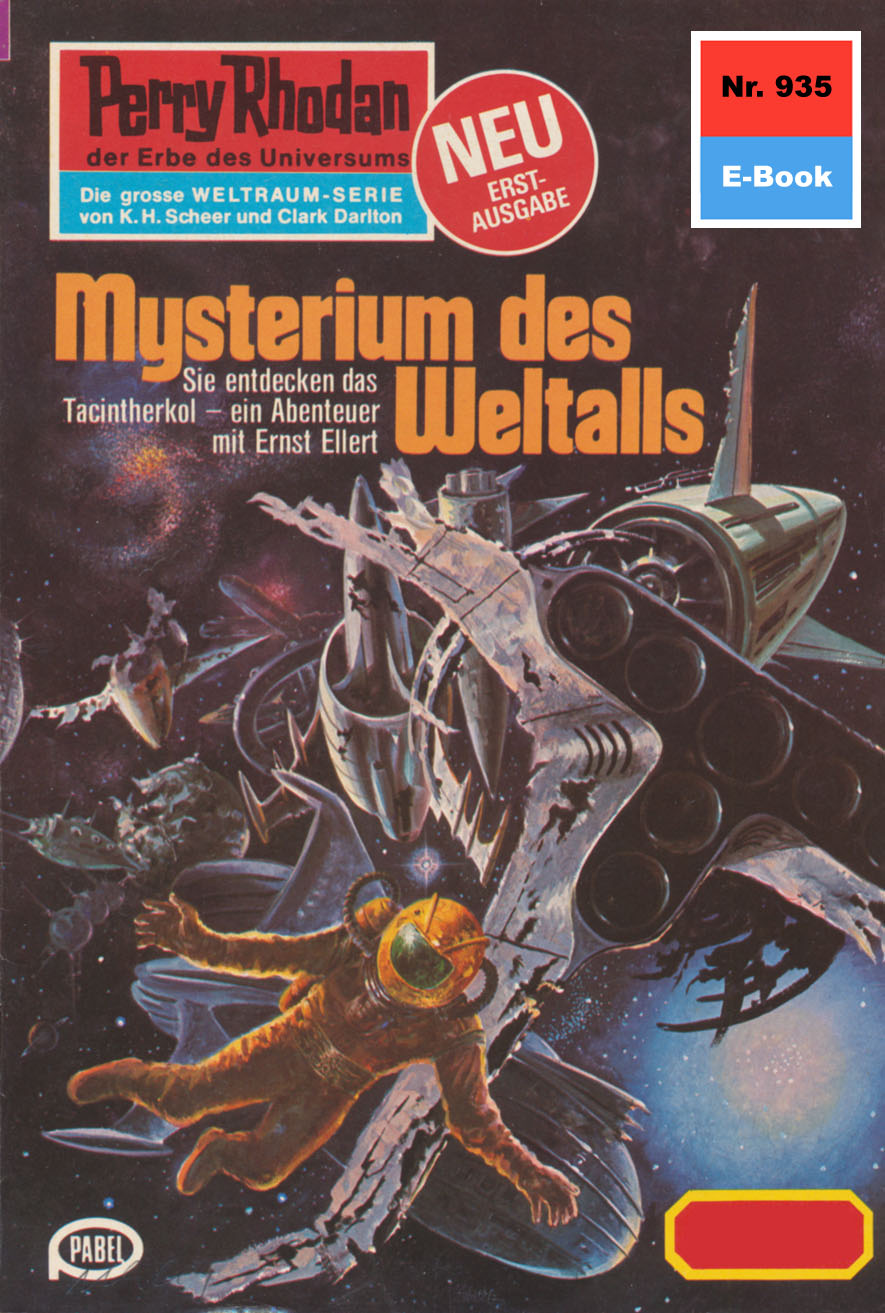 Обложка книги «Perry Rhodan 935: Mysterium des Weltalls»