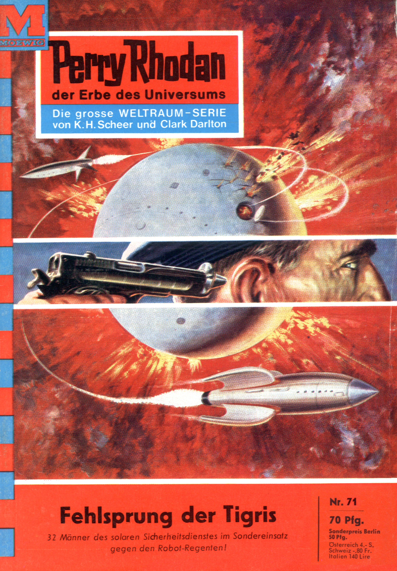 Обложка книги «Perry Rhodan 71: Fehlsprung der Tigris»