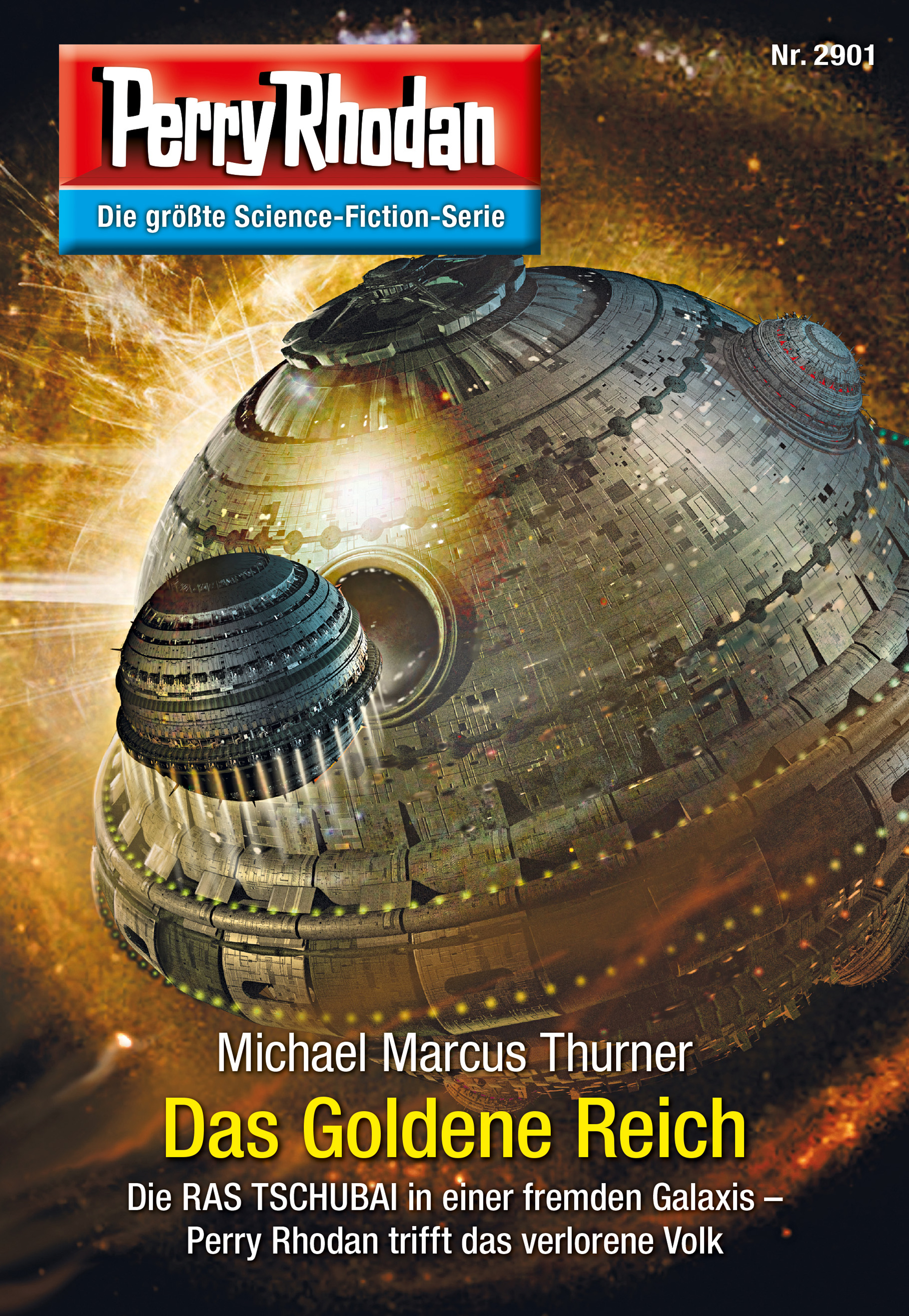 Обложка книги «Perry Rhodan 2901: Das Goldene Reich»