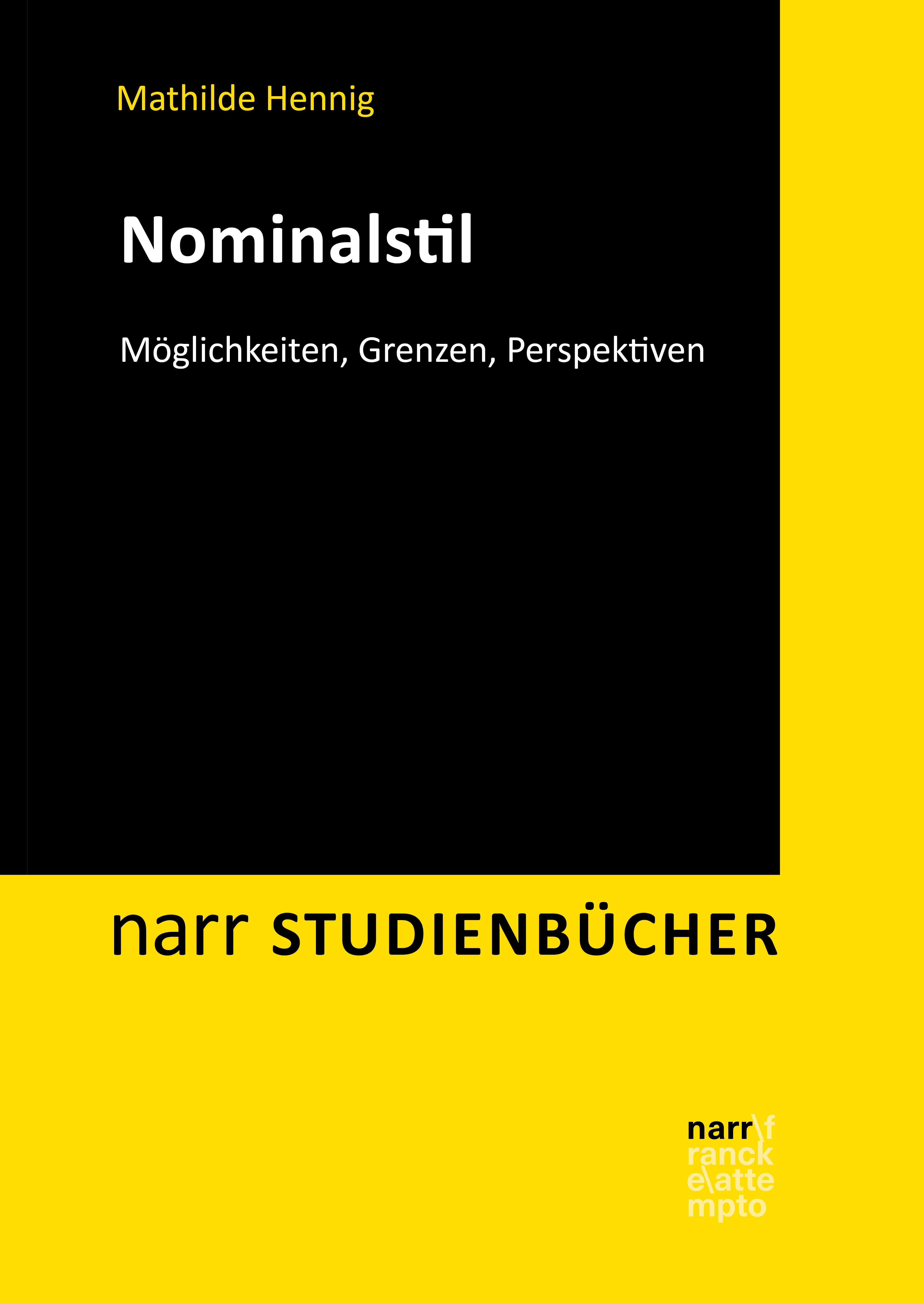 Обложка книги «Nominalstil»