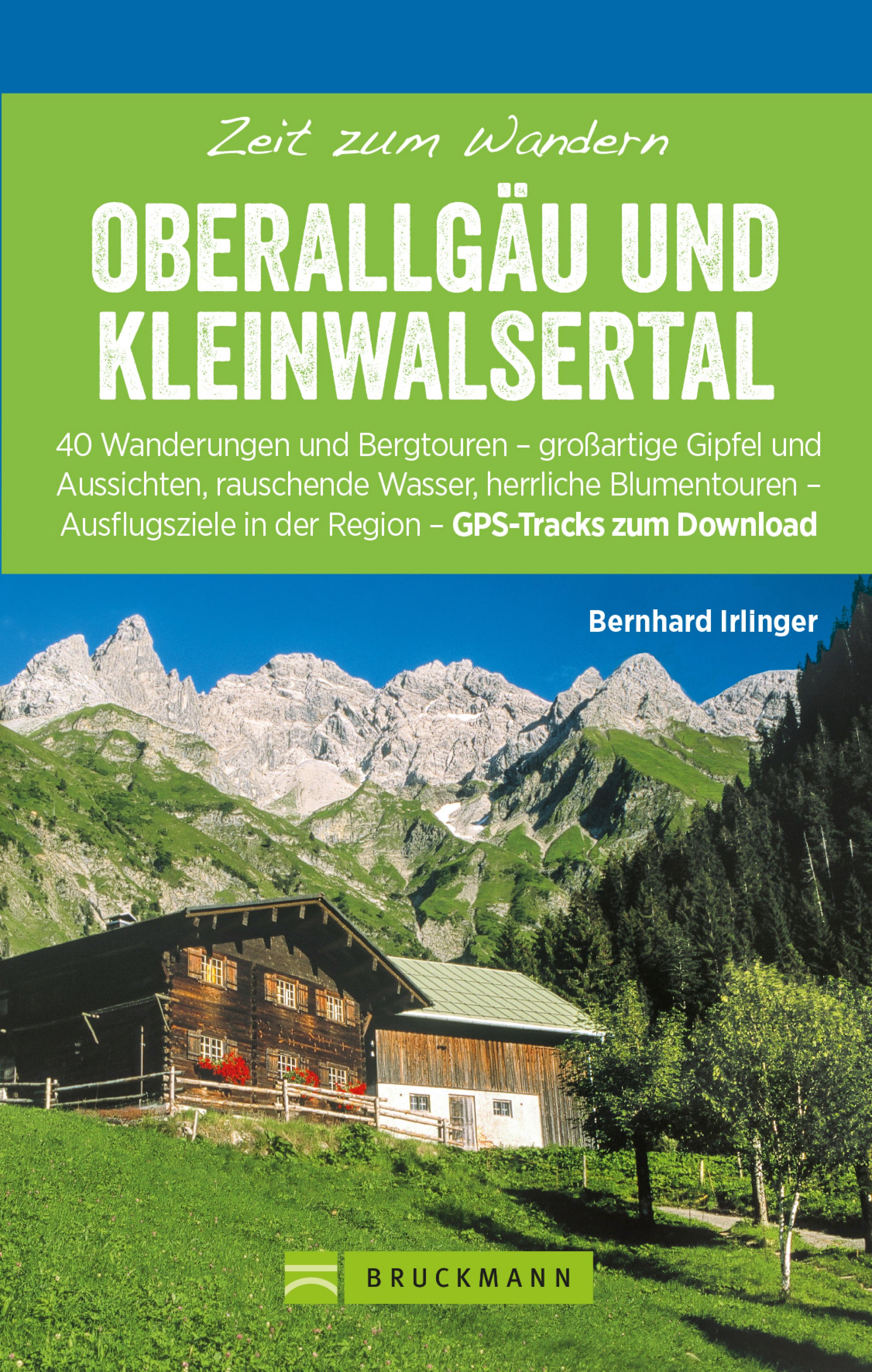 Обложка книги «Bruckmann Wanderführer: Zeit zum Wandern Oberallgäu und Kleinwalsertal»
