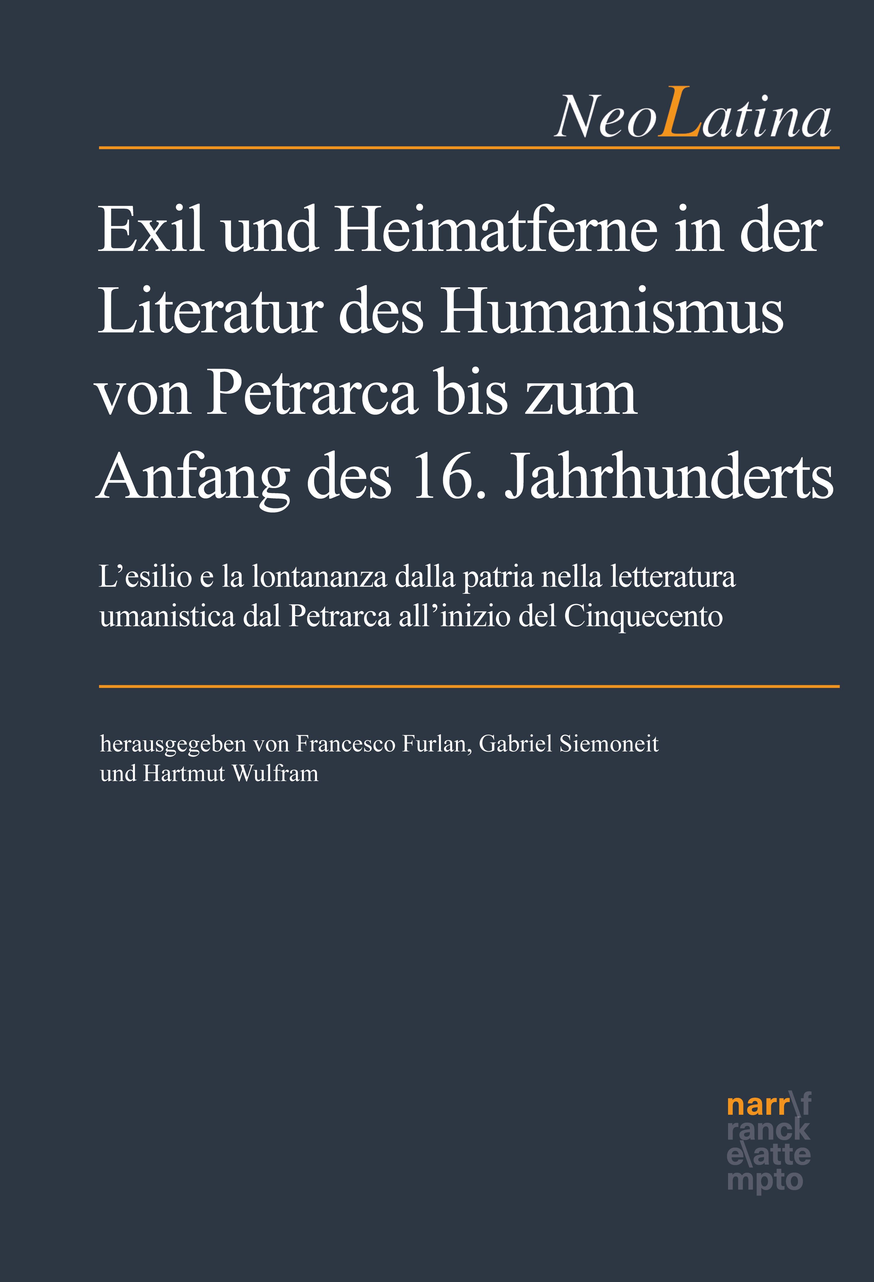 Обложка книги «Exil und Heimatferne in der Literatur des Humanismus von Petrarca bis zum Anfang des 16. Jahrhunderts»